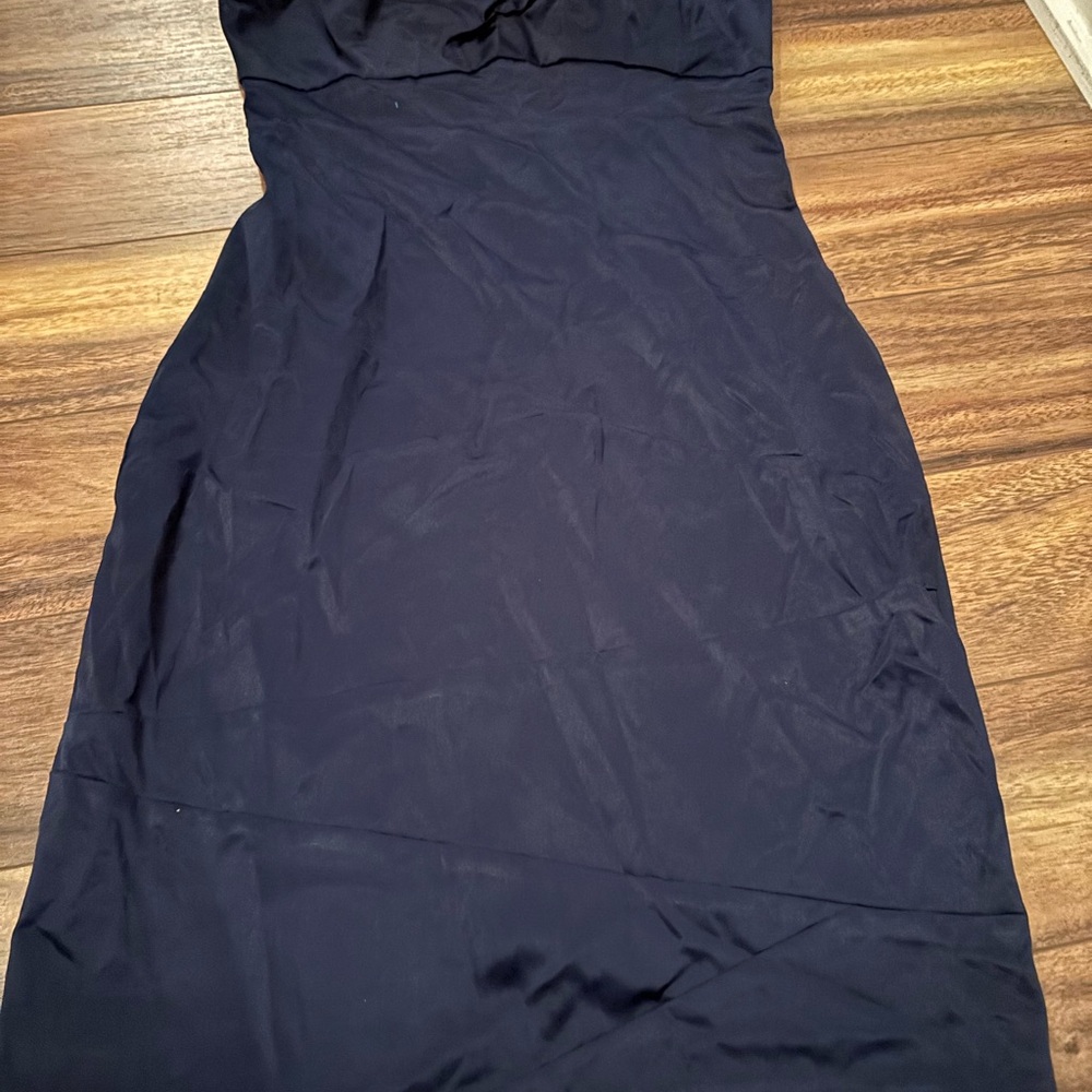 NWT silky navy dresss.  Size small